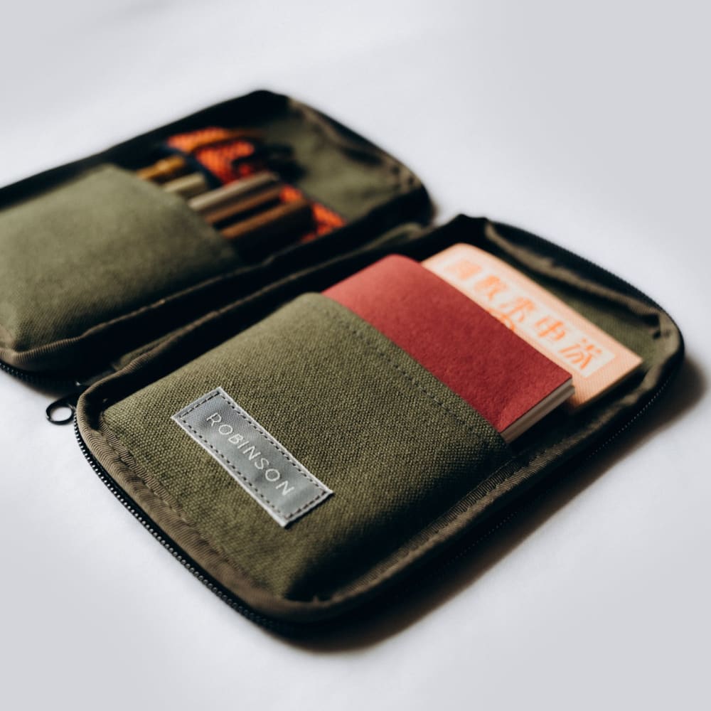 Anything x Robinson - Pen Etui - Khaki-Etui-DutchMills