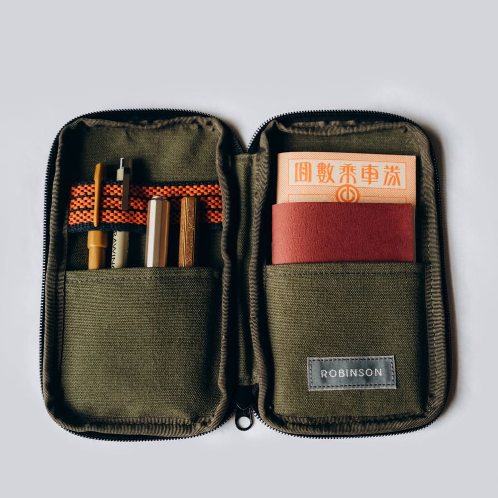 Anything x Robinson - Pen Etui - Khaki-Etui-DutchMills