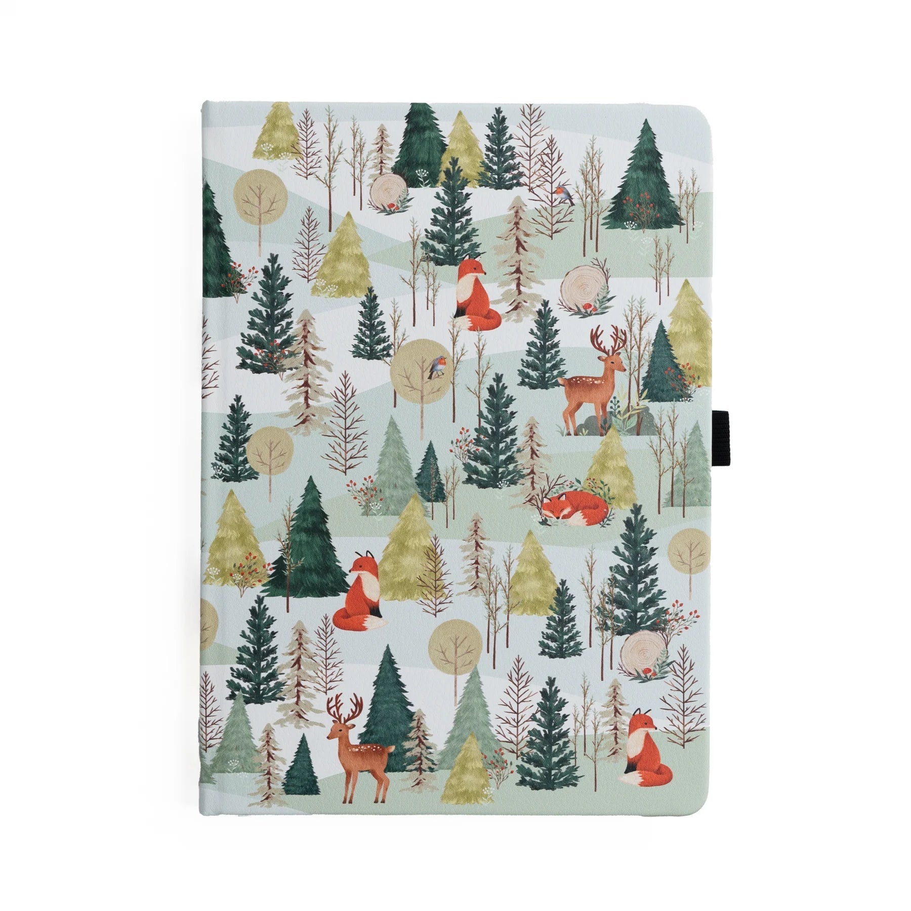 Archer & Olive - A5 Fox in Winter Woods Dot Grid Notebook-Notitieboek-DutchMills