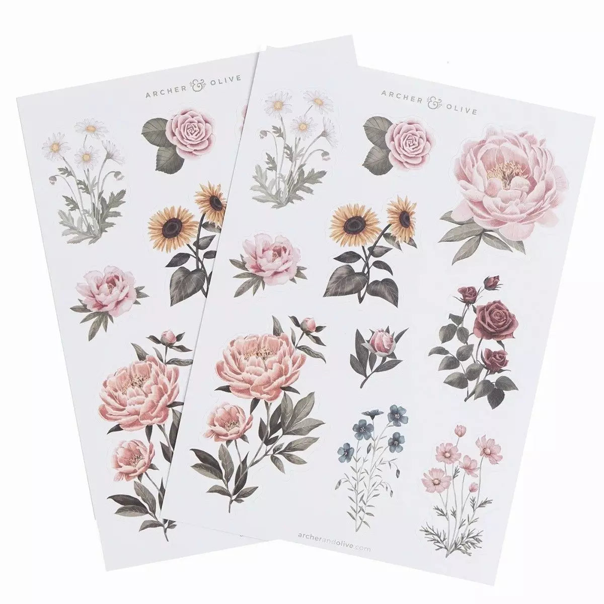 Archer & Olive - Antique Floral Stickers-Sticker-DutchMills