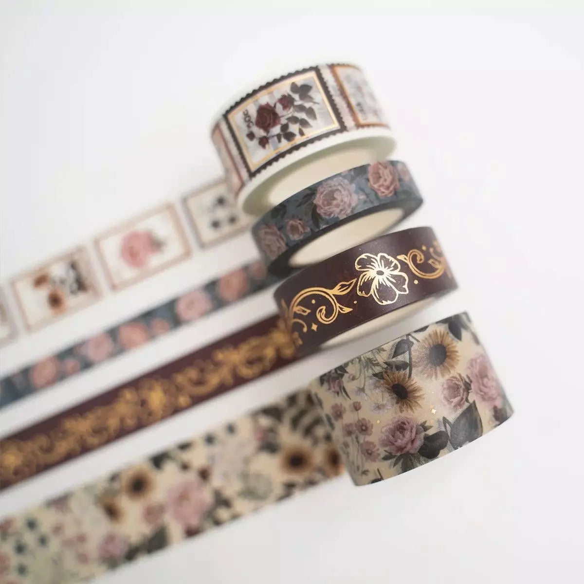 Archer & Olive - Antique Floral Washi Tape-Maskingtape-DutchMills