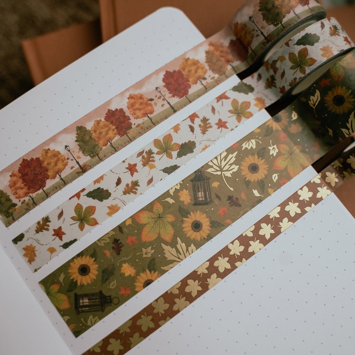 Archer & Olive - Swirling Leaves Washi Tape-Maskingtape-DutchMills