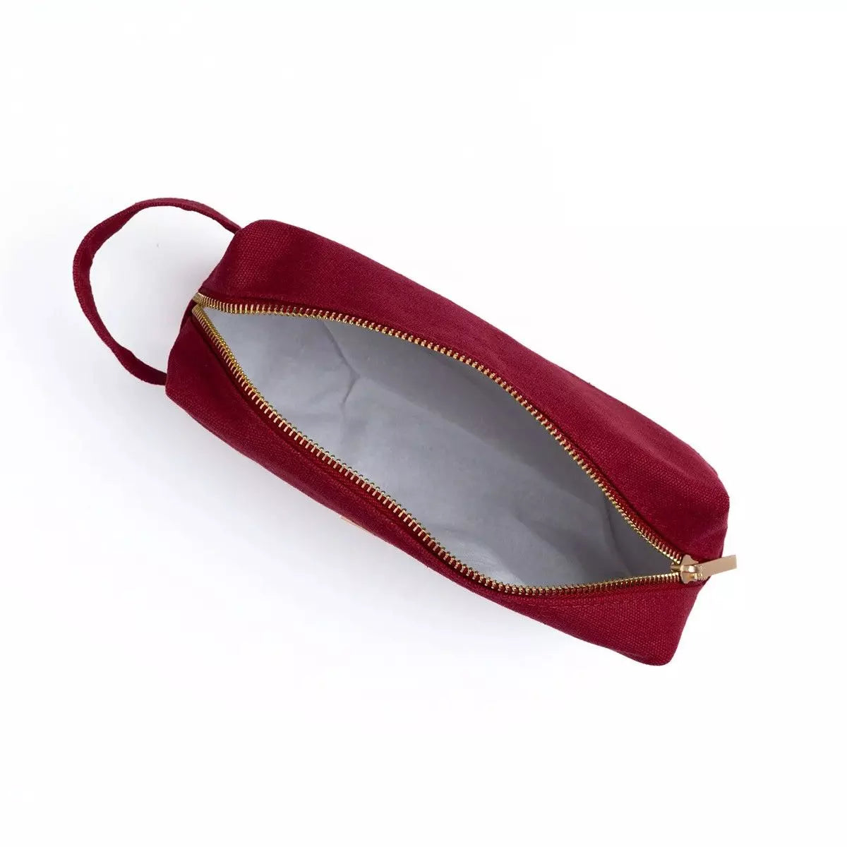 Archer & Olive - Zipper Pouch Canvas - Maroon-Etui-DutchMills