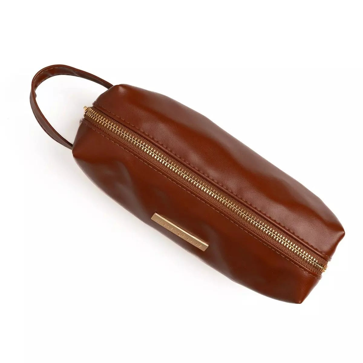 Archer & Olive - Zipper Pouch Vegan Leather - Acorn-Etui-DutchMills