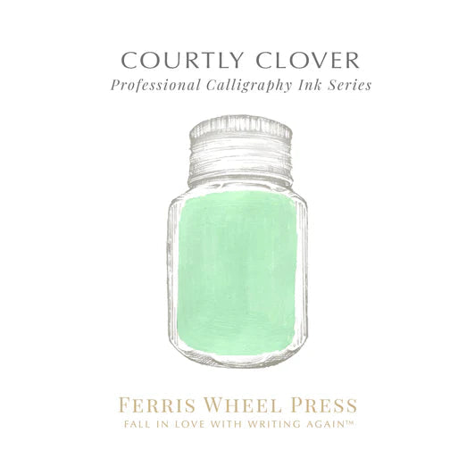 Ferris Wheel Press - 28ml Courtly Clover Calligraphy Ink-Inkt-DutchMills