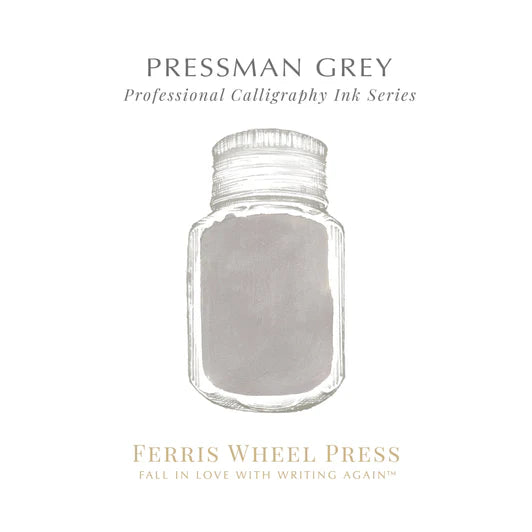 Ferris Wheel Press - 28ml Pressman Grey Calligraphy Ink-Inkt-DutchMills