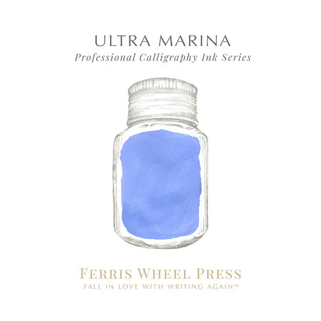 Ferris Wheel Press - 28ml Ultra Marina Calligraphy Ink-Inkt-DutchMills