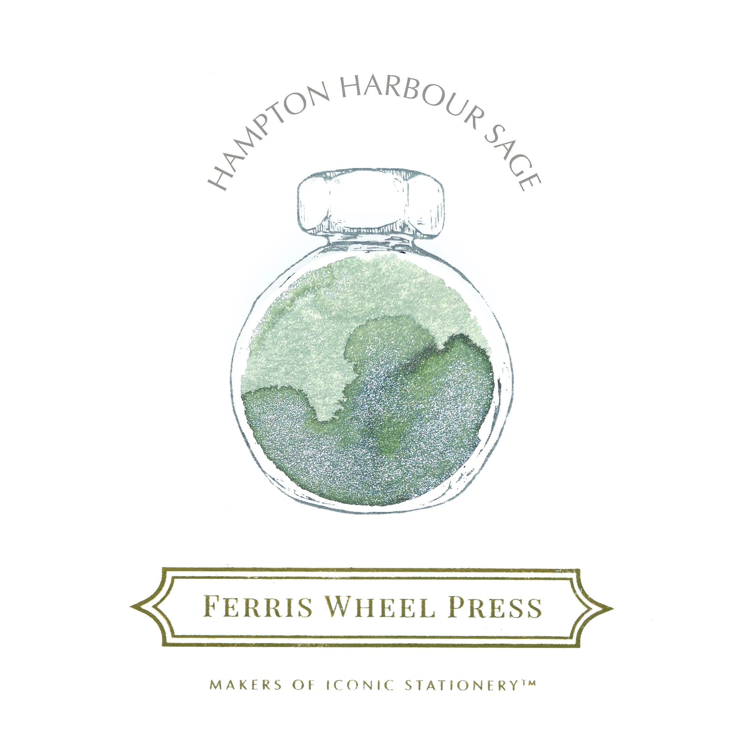 Ferris Wheel Press - 38ml Hampton Harbour Sage inkt-Inkt-DutchMills