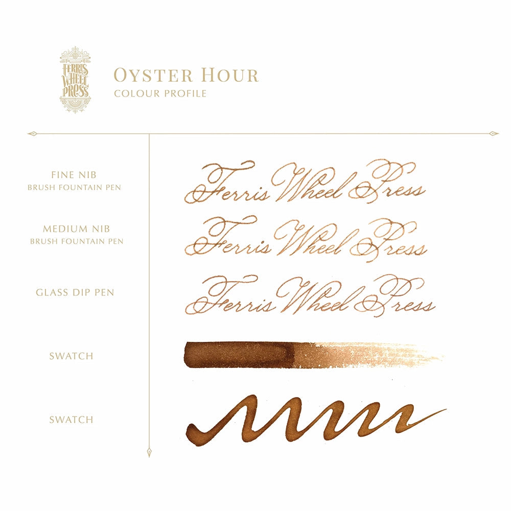 Ferris Wheel Press - 38ml Oyster Hour Ink-Inkt-DutchMills