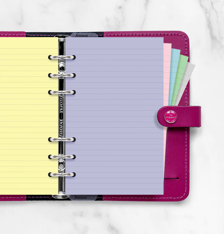 Filofax - Ruled Notepaper Pastels - Personal Organiser Refill-Refill Organiser-DutchMills