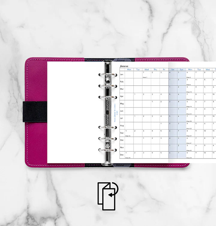 Filofax - Year Planner 2025 Horizontal - Personal Organiser Refill-Agenda-DutchMills