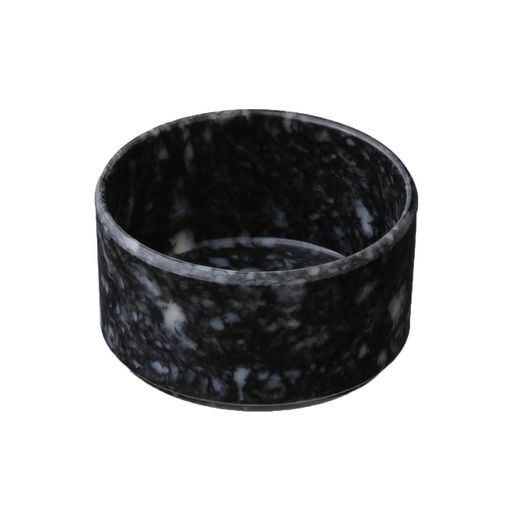 Hightide - Marbled Melamime Stacking Tray M - Black-Bakje-DutchMills