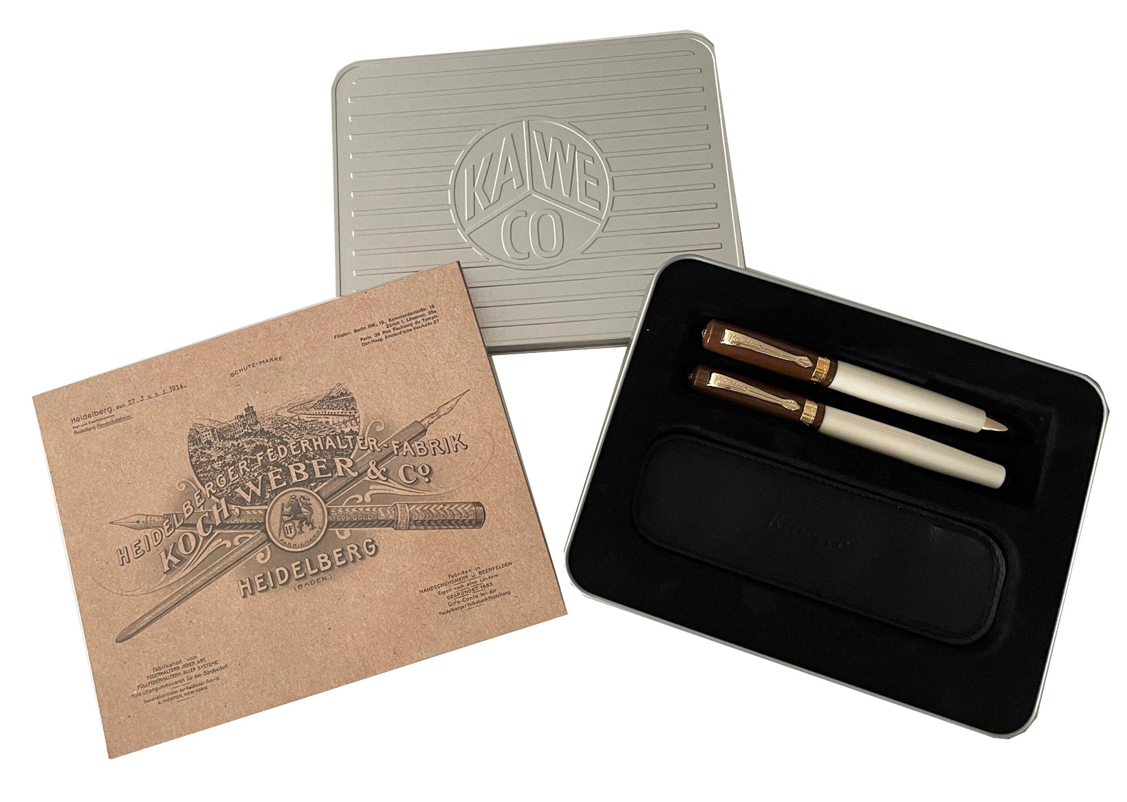 Kaweco - Student 20' Jazz - Giftbox met Vulpen, Balpen en Eco Pouch-Pennenset-DutchMills