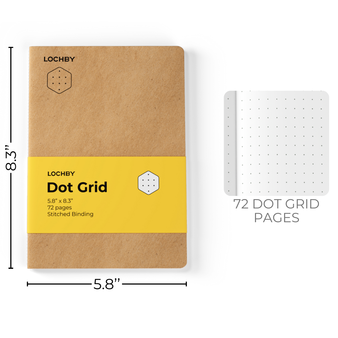 LOCHBY - Tomoe River Notebooks A5: Dot Grid-Notitieboek-DutchMills