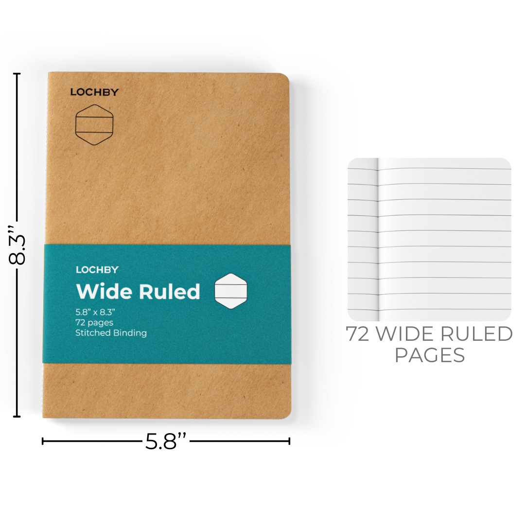 Tomoe River Notebooks A5: Wide Ruled-DutchMills