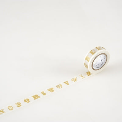 MT Masking Tape - Alphabet Gold R-Maskingtape-DutchMills