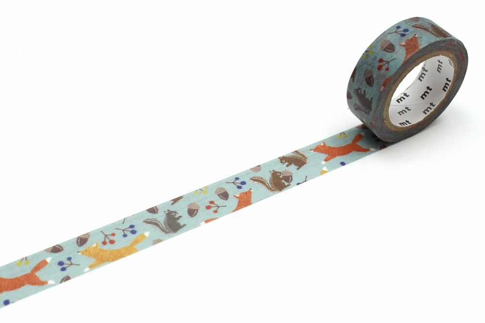 MT Masking Tape - Ex Embroidery Fox And Squirrel-Maskingtape-DutchMills