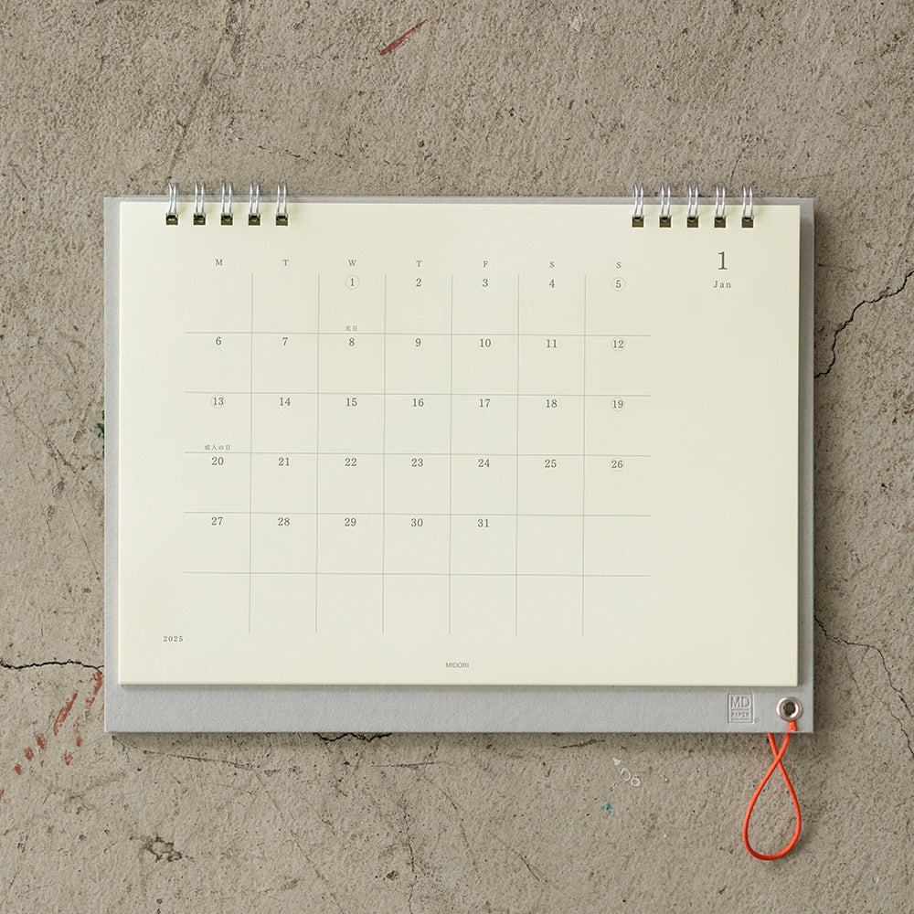 Midori - MD Desk Calendar Monthly 2025-Kalender-DutchMills