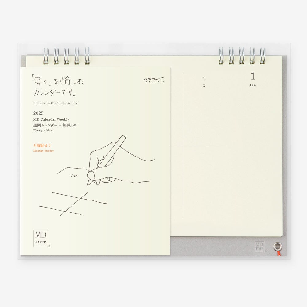 Midori - MD Desk Calendar Weekly 2025-Kalender-DutchMills