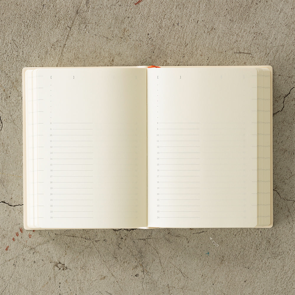 Midori - MD Notebook Diary 2025 - 1 Day 1 Page - A6-Agenda-DutchMills