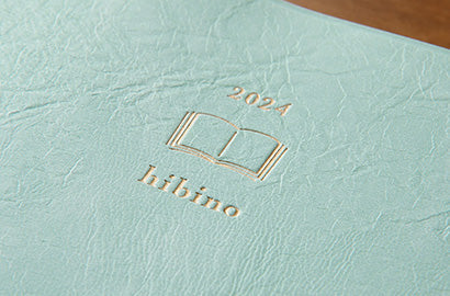 Midori - MD Notebook Diary 2025 - 1 day 2 pages - Hibino - Blue Green-Agenda-DutchMills