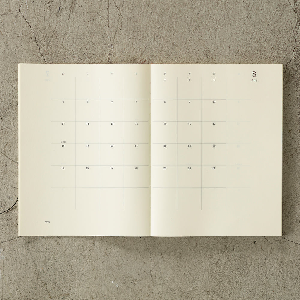 Midori - MD Notebook Diary 2025 - A4 Thin-Agenda-DutchMills