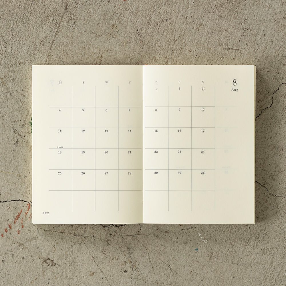 Midori - MD Notebook Diary 2025 - A6-Agenda-DutchMills