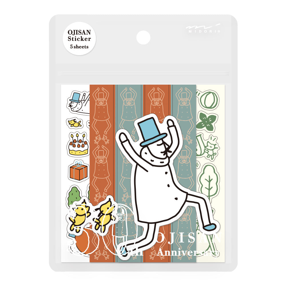 Midori - Ojisan 30th Anniversary Decoration Sticker B-Stickers-DutchMills