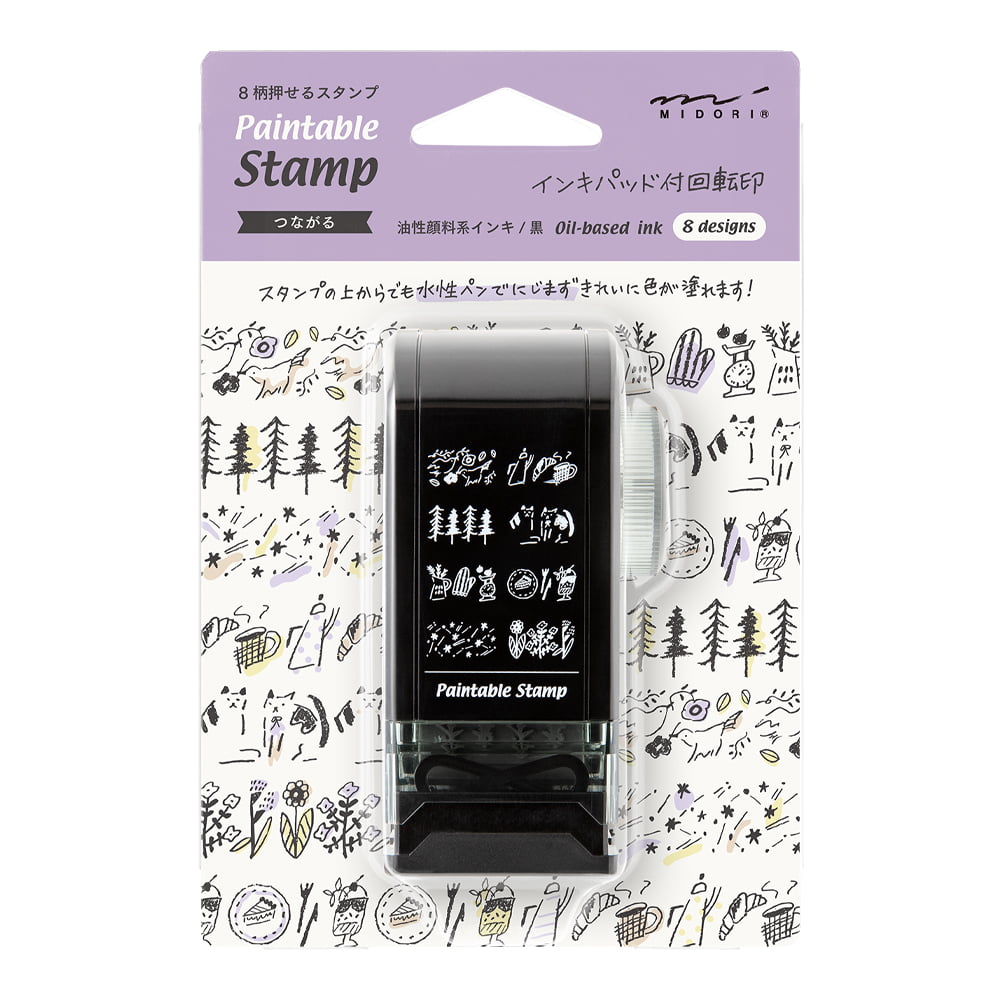 Midori - Paintable Rotating Stamp - Dial Connection-Stempel-DutchMills