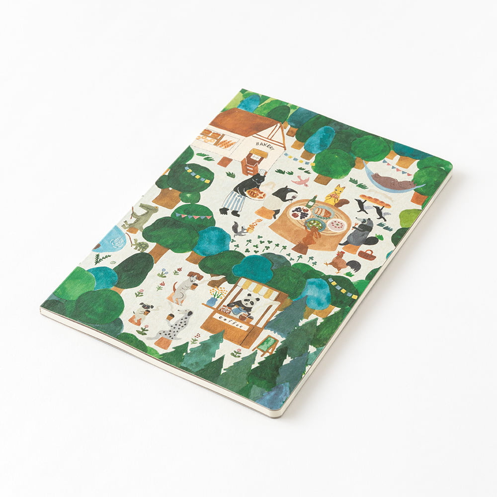 Midori - Yuru Log Notebook B6 Forest Animals-Dagboek-DutchMills