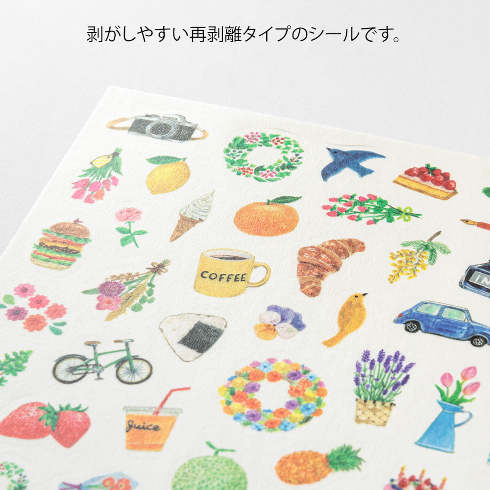 Midori - Yuru Log Sticker Two Sheets Motif-Sticker-DutchMills