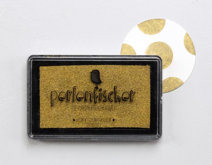 Perlenfischer - Stempelkussen Goud-Stempel-DutchMills