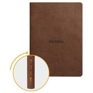 Rhodia - Notebook Softcover 64 pagina's - Lijntjes - Chocolade-DutchMills