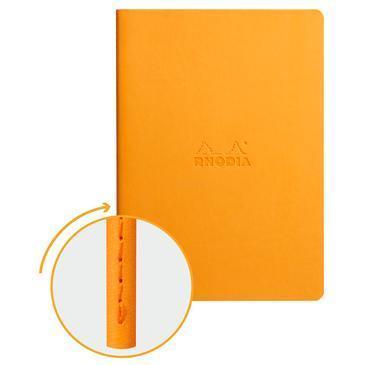 Rhodia - Notebook Softcover 64 pagina's - Lijntjes - Oranje-DutchMills