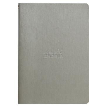 Rhodia - Notebook Softcover 64 pagina's - Lijntjes - Zilver-DutchMills