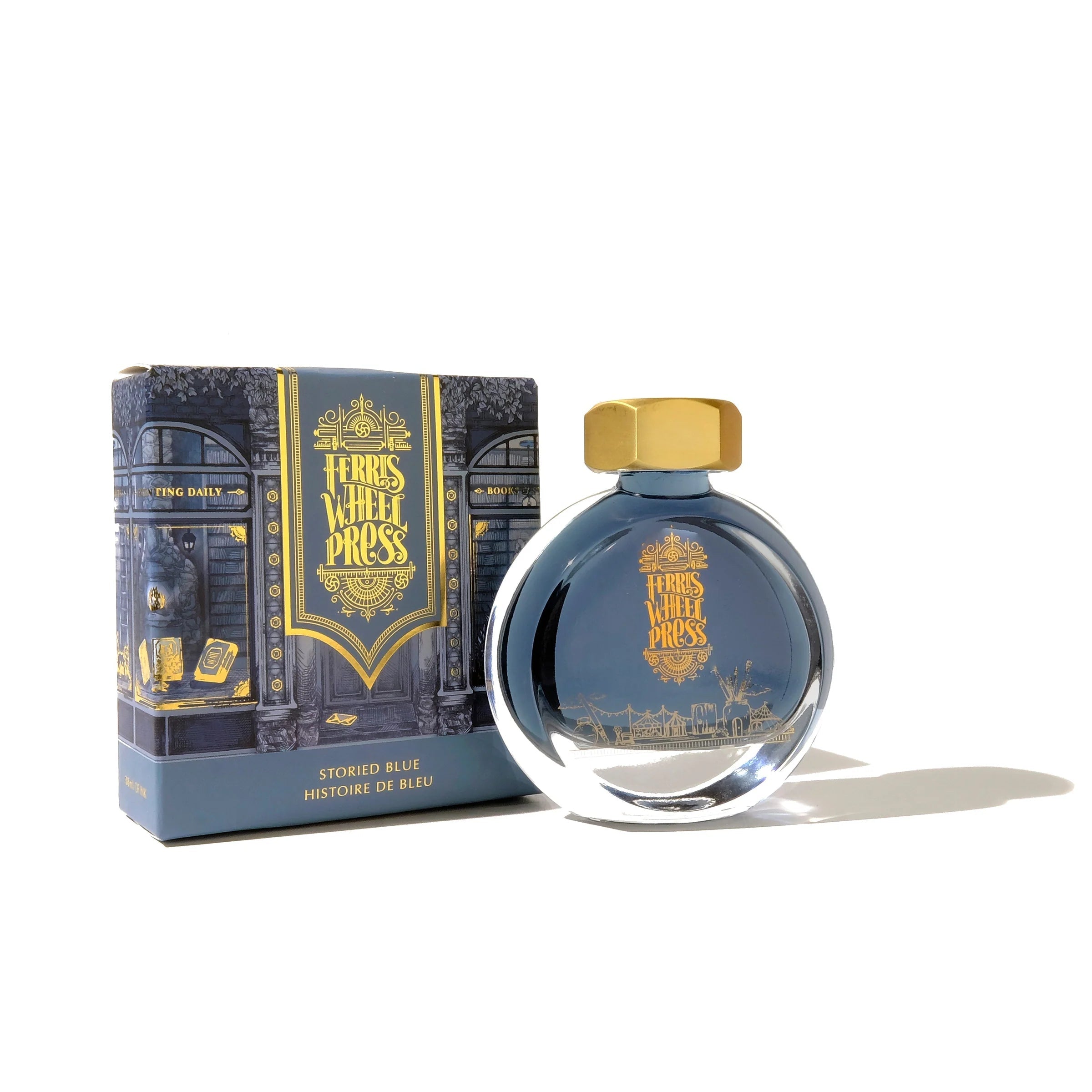 Ferris Wheel Press - 38ml Storied Blue Ink-Inkt-DutchMills