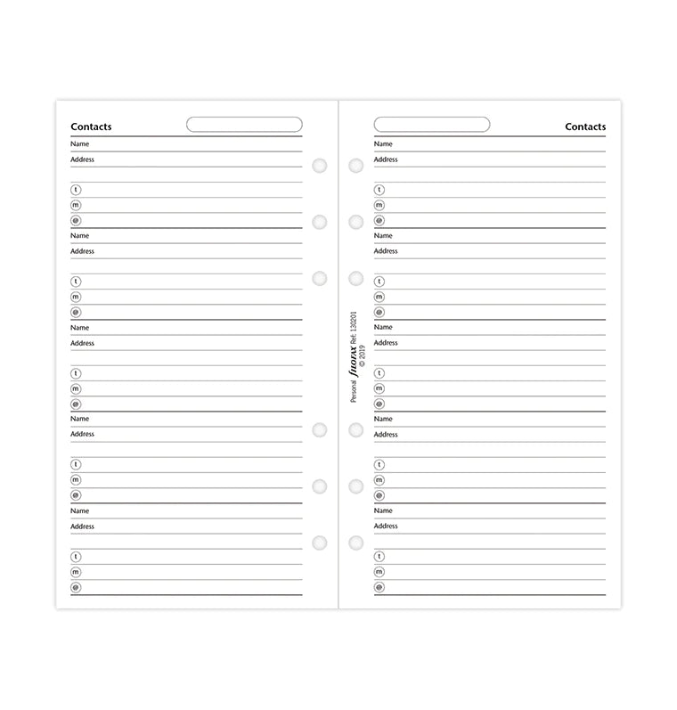 Filofax - Contacts - Personal-Sticker-DutchMills