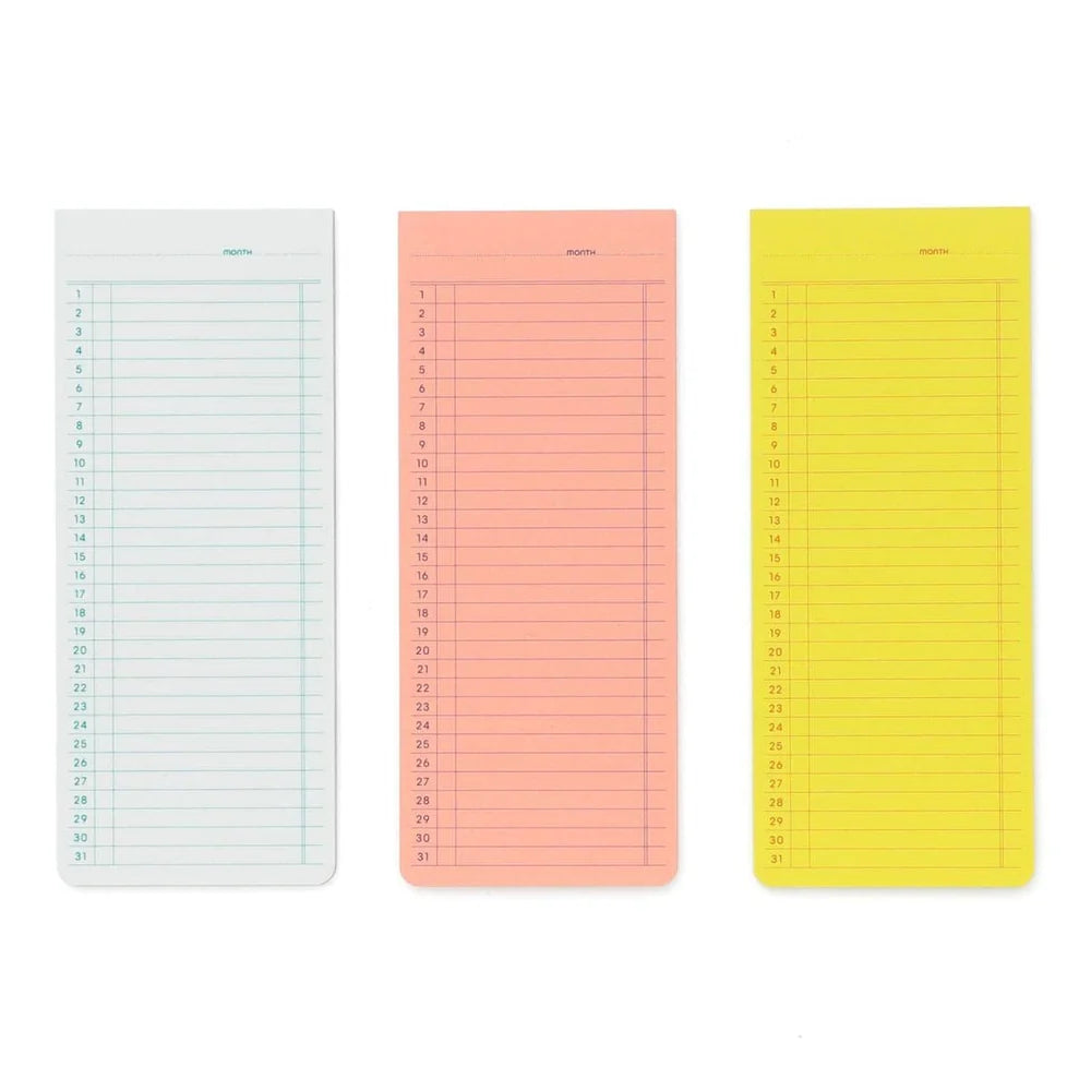 Penco - Sticky Memo Pad Monthly Planner - White-Memopad-DutchMills