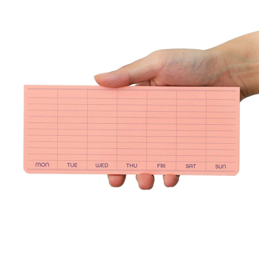 Penco - Sticky Memo Pad Weekly - Pink-Memopad-DutchMills