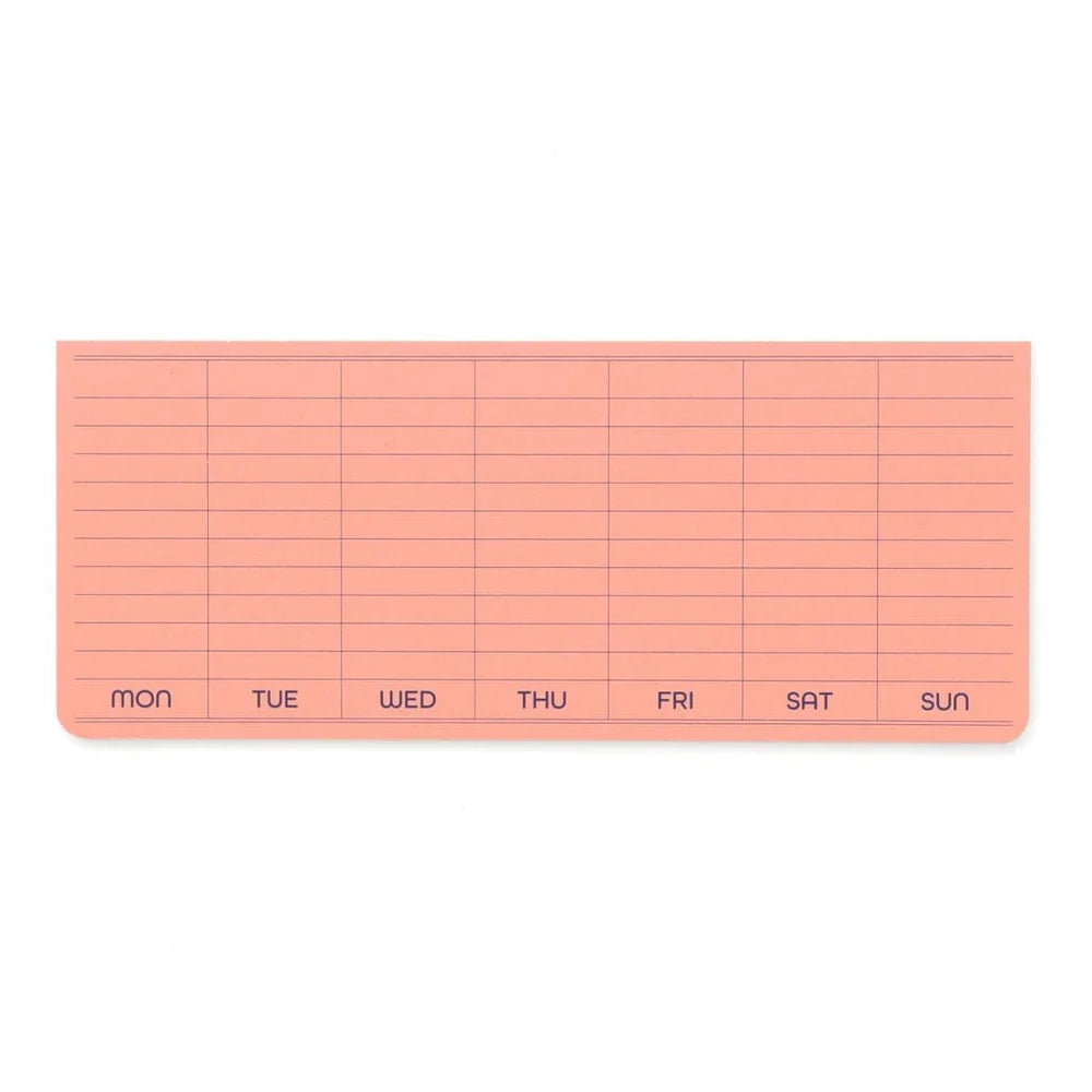 Penco - Sticky Memo Pad Weekly - Pink-Memopad-DutchMills