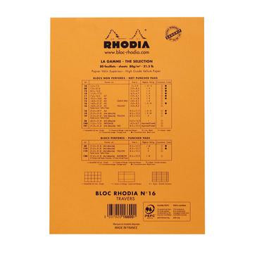 Rhodia - Notepad - A5 - Lined - Orange-Notitieblok-DutchMills