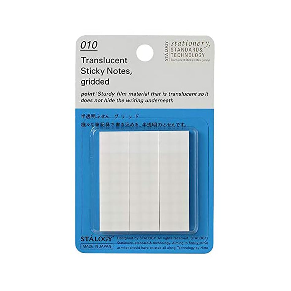 Stalogy - Translucent Sticky Notes - Gridded 15 x 50 mm-Sticky Notes-DutchMills