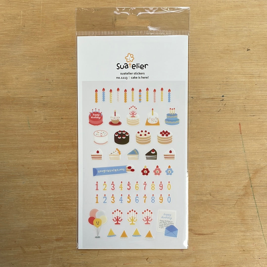 Suatelier - Cake is Here! - Stickers-Sticker-DutchMills