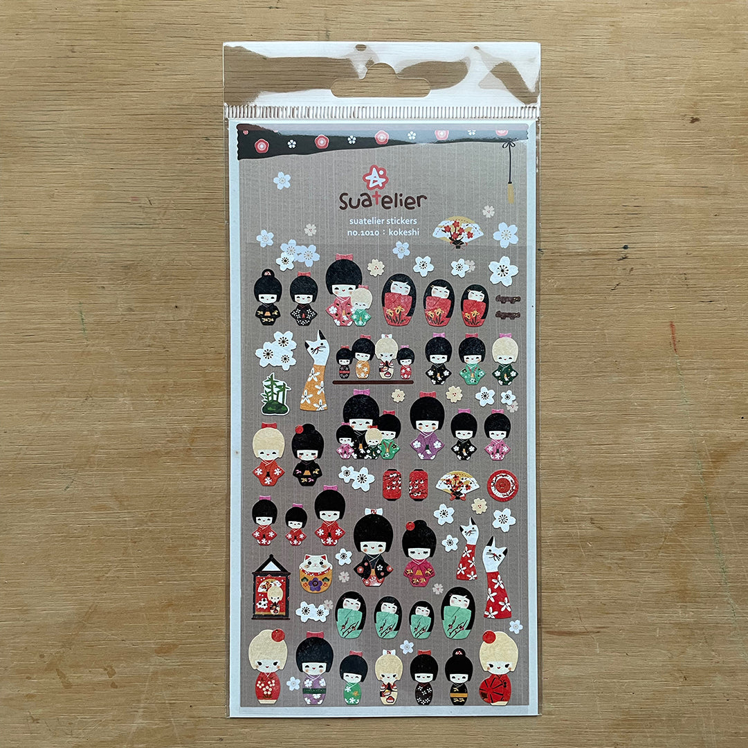 Suatelier - Kokeshi - Stickers-Sticker-DutchMills